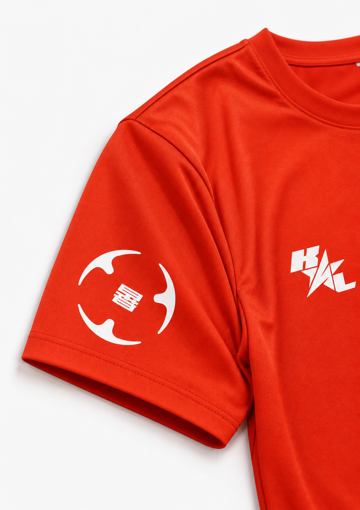 KLLA Origins Performance Tee – (Orange Flame/White)